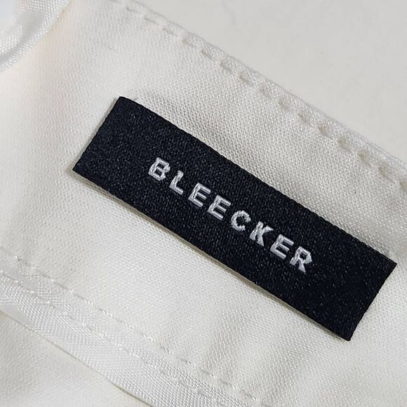 Lafayette 148 New York Bleecker cotton blend pants slim fit side zip cloud 16 - Picture 8 of 10